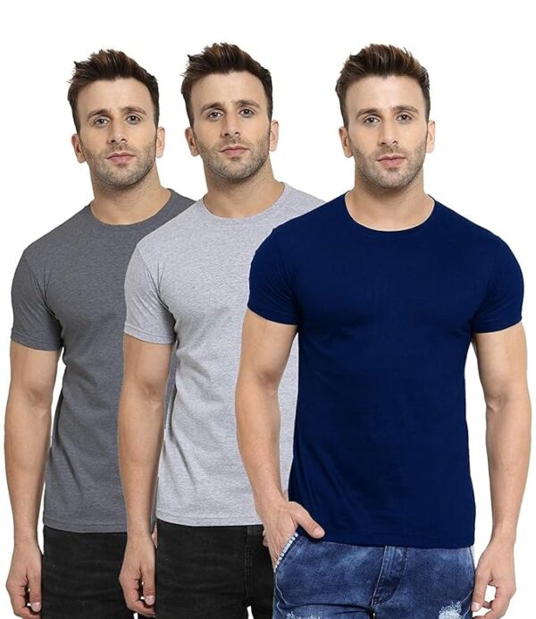 Men's Regular Fit T-Shirt (Pack Of 3)