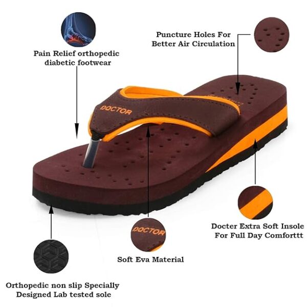 DOCTOR EXTRA SOFT Doctor Ortho Slippers for Women. - Image 2