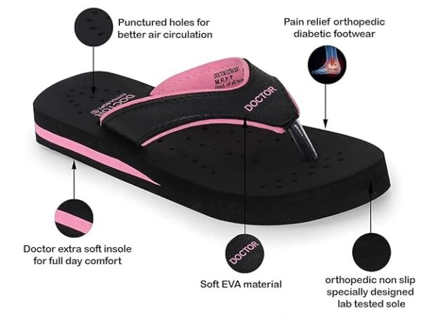 DOCTOR EXTRA SOFT Doctor Ortho Slippers for Women. - Image 3