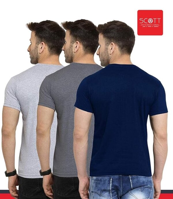 Men's Regular Fit T-Shirt (Pack Of 3) - Image 2