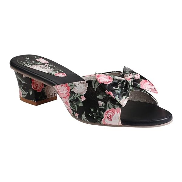 Fashion Flower Print women & Girls High Heel Fashion sandal